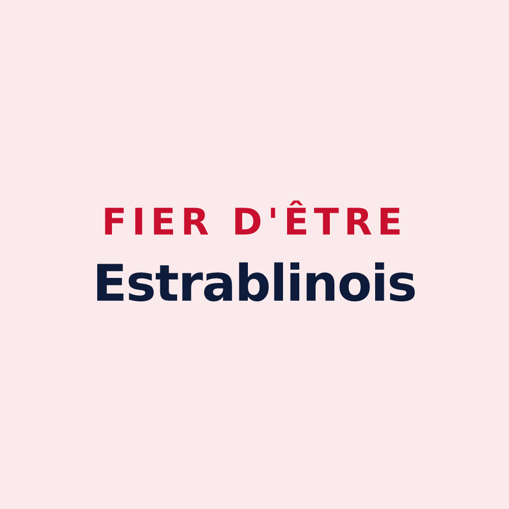 Magnet « Fier d'être Estrablinois » — design pour Estrablin