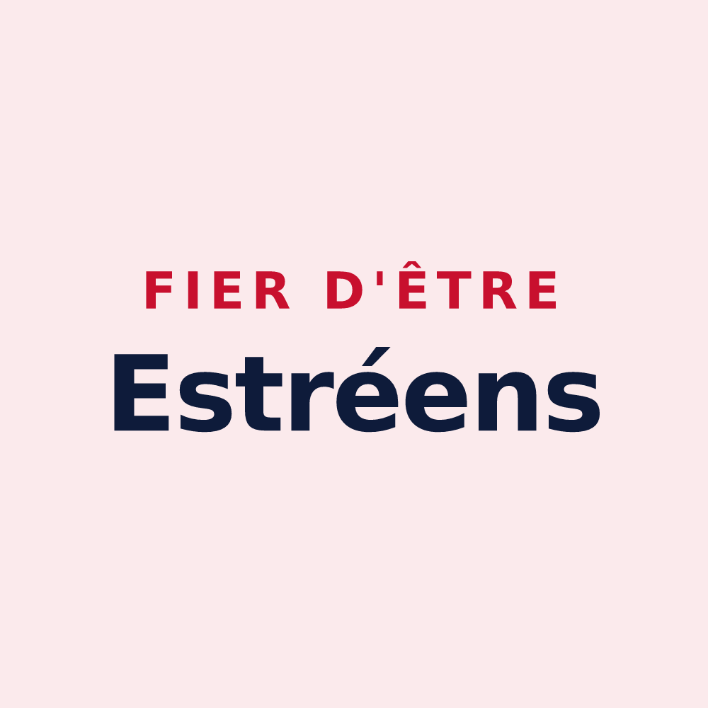 Magnet « Fier d'être Estréens » — design pour Estrée