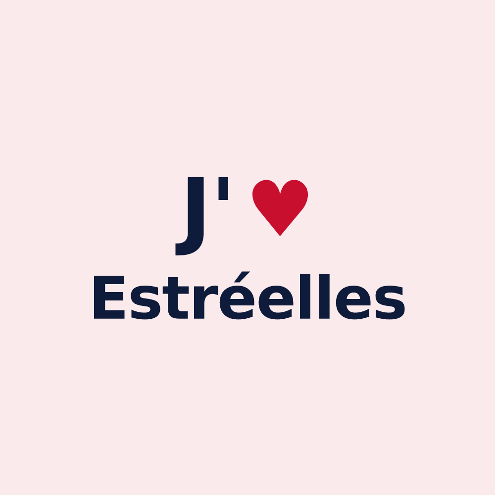 Magnet personnalisé Estréelles — design J'aime Estréelles