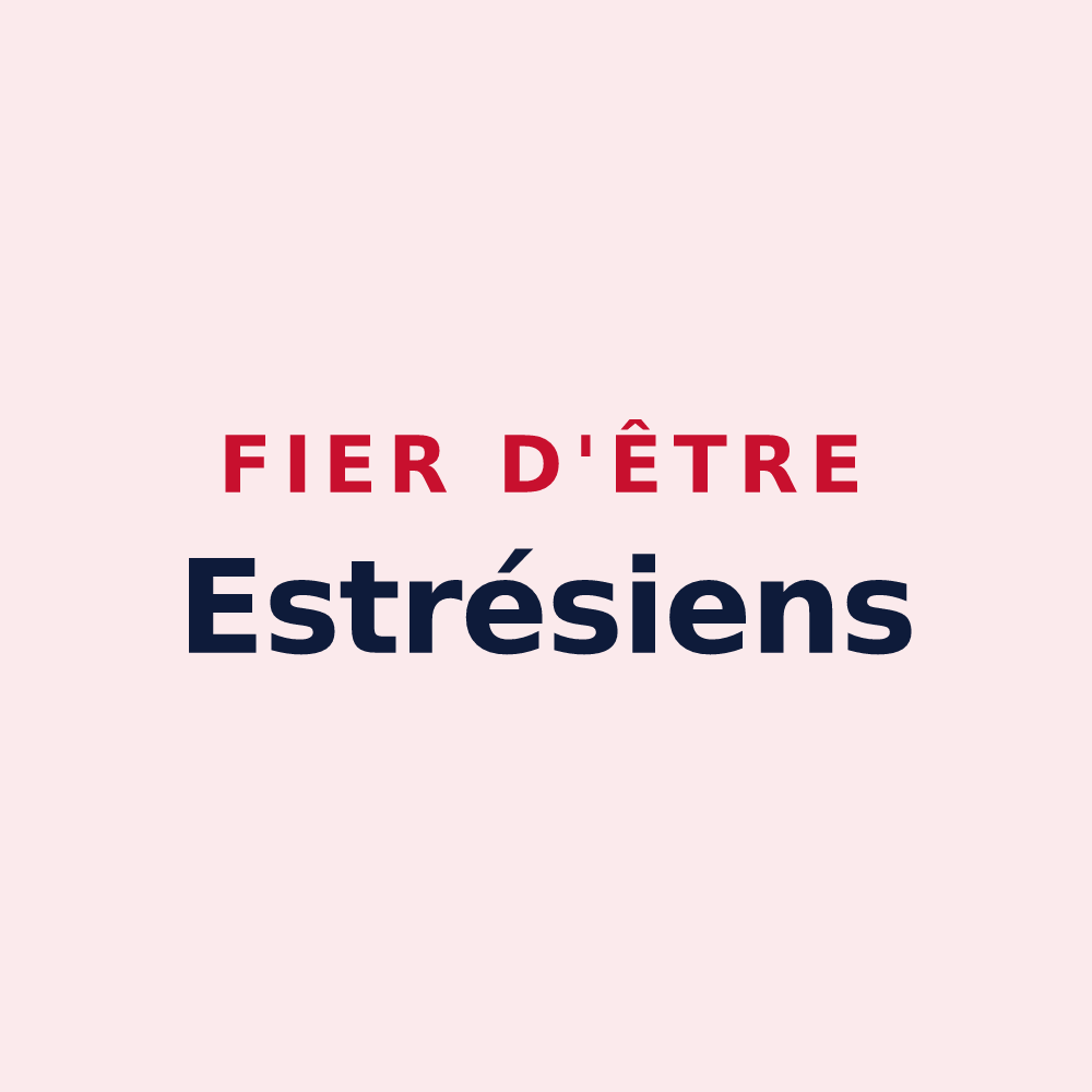 Magnet « Fier d'être Estrésiens » — design pour Estrées-sur-Noye