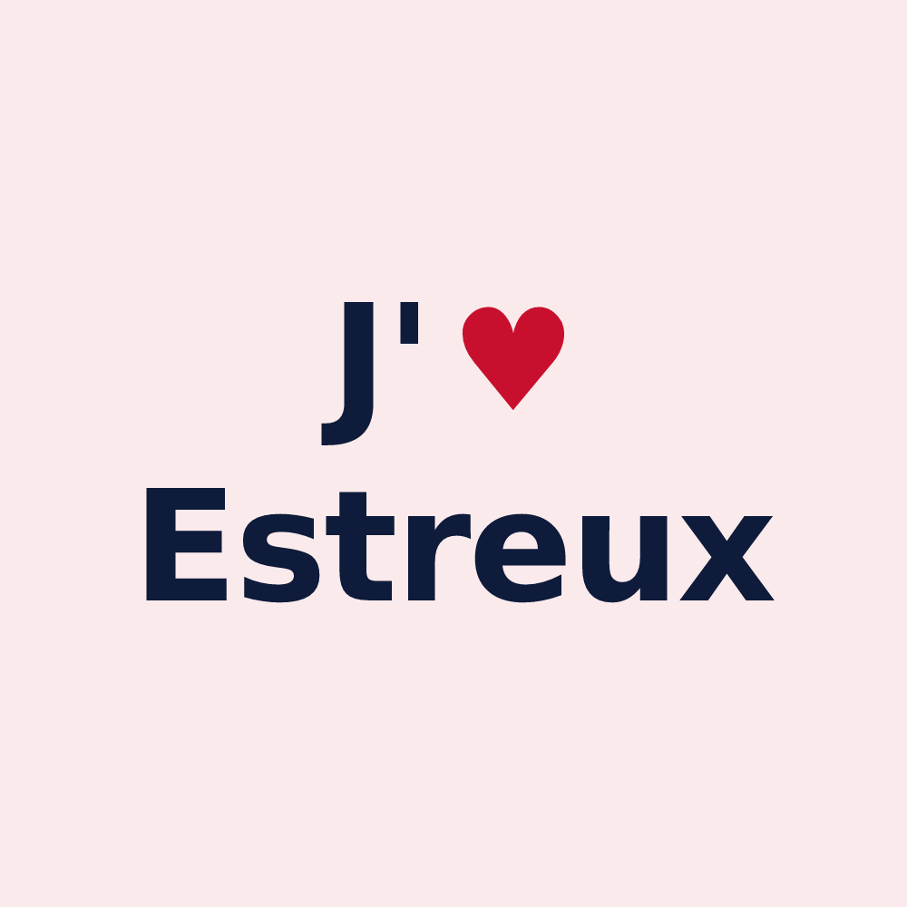 Magnet personnalisé Estreux — design J'aime Estreux