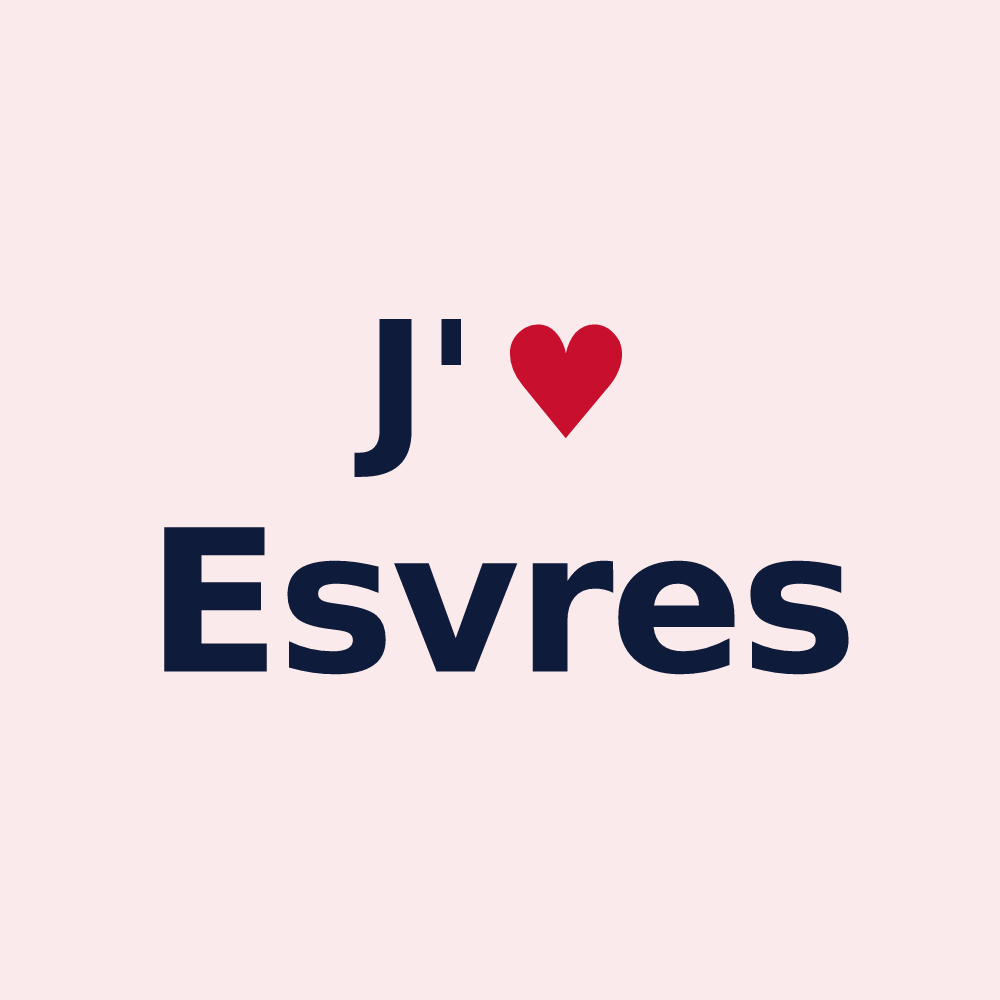 Magnet personnalisé Esvres — design J'aime Esvres