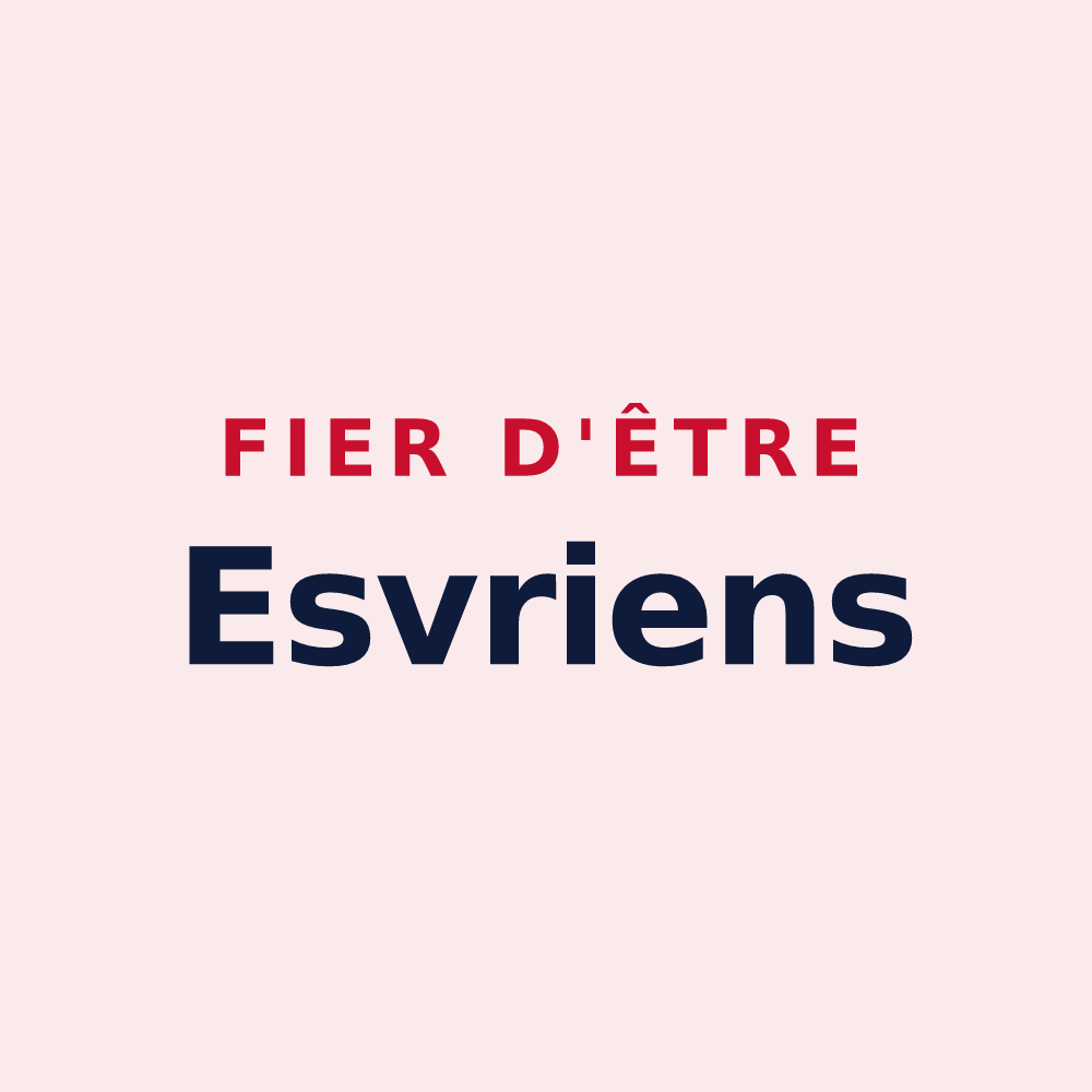 Magnet « Fier d'être Esvriens » — design pour Esvres