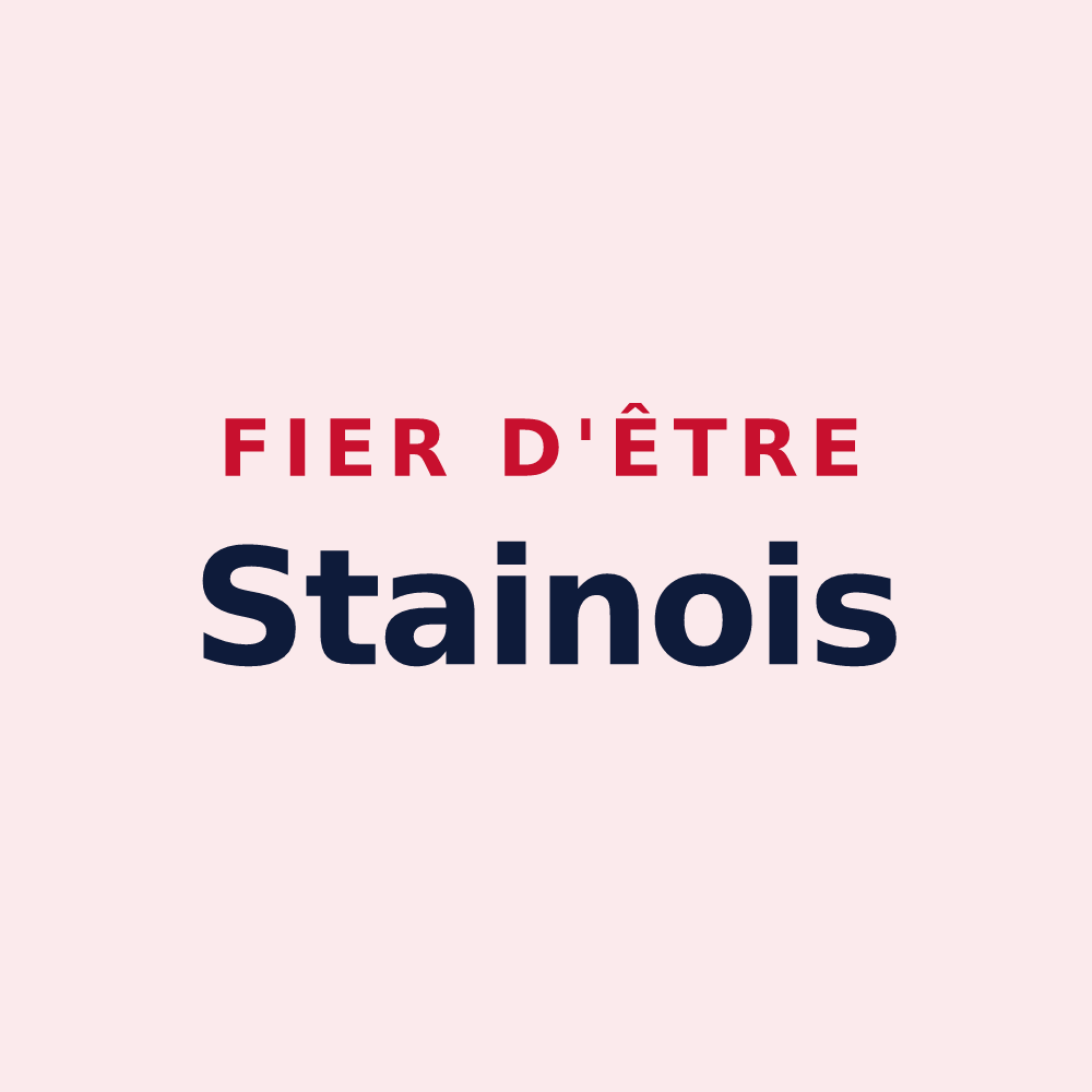Magnet « Fier d'être Stainois » — design pour Étain
