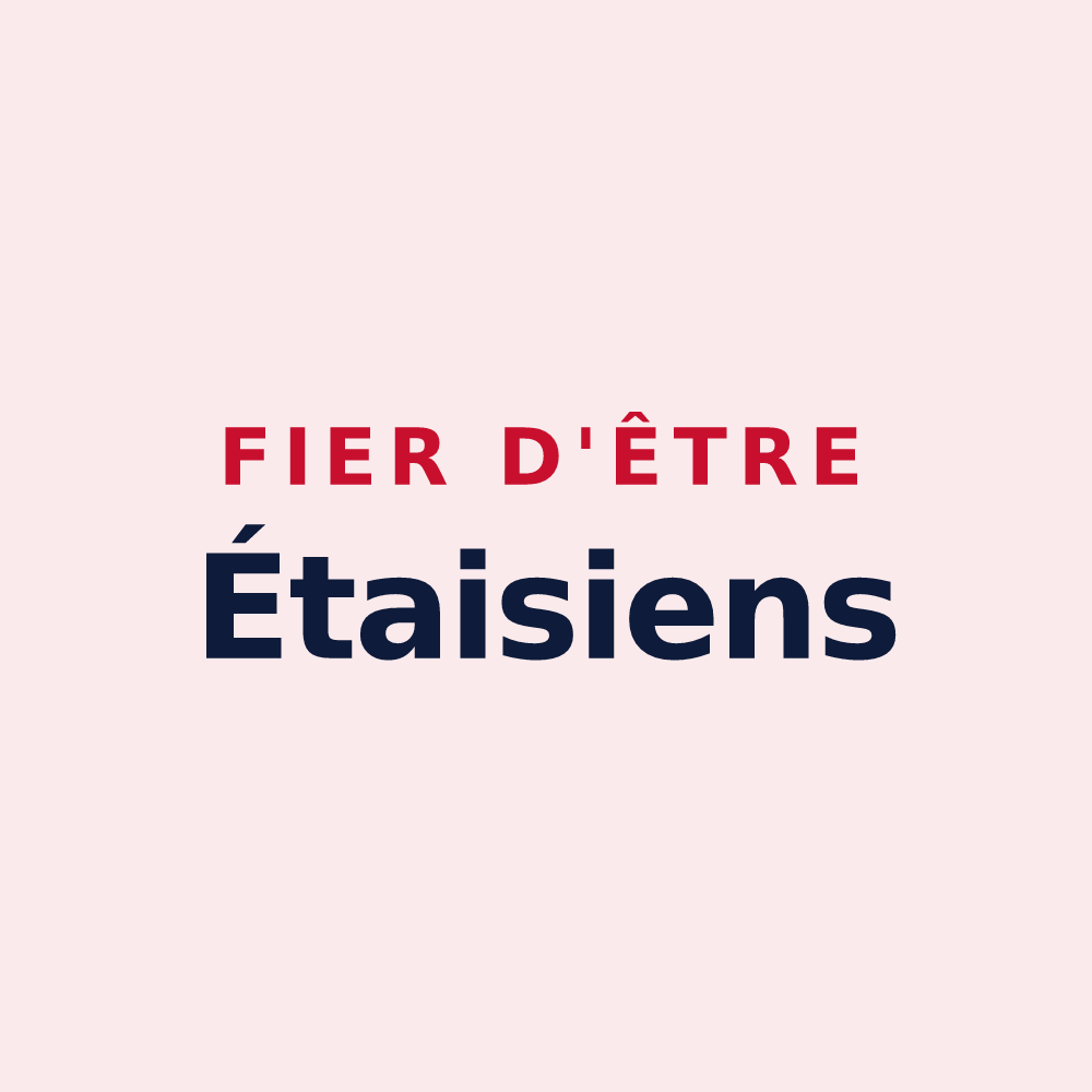 Magnet « Fier d'être Étaisiens » — design pour Étais-la-Sauvin