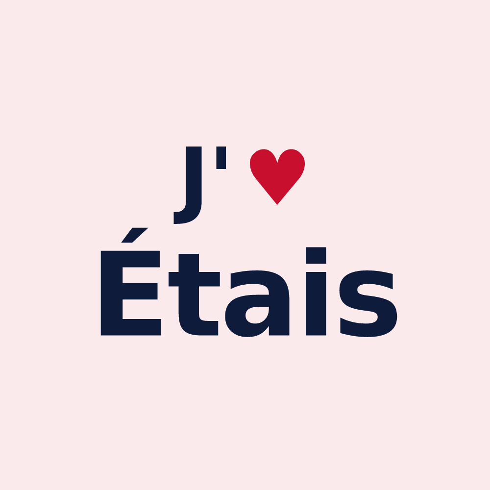 Magnet personnalisé Étais — design J'aime Étais