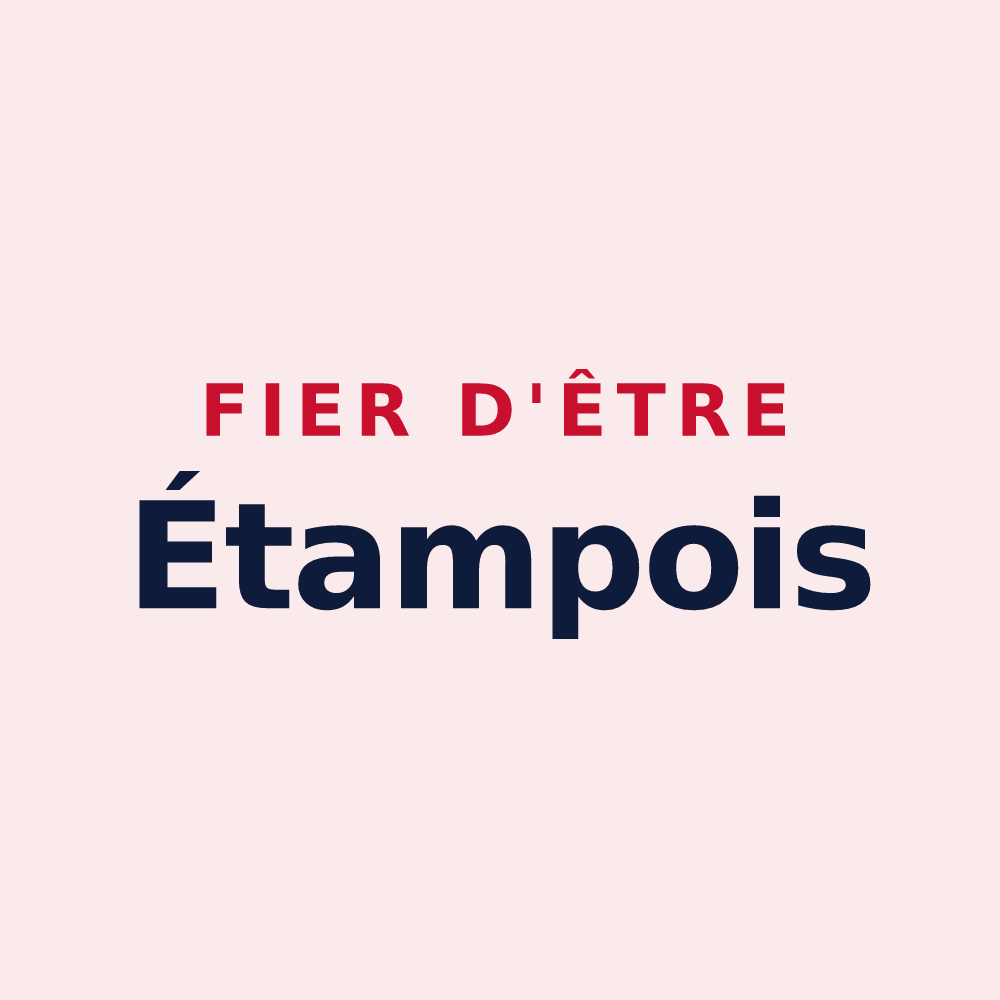Magnet « Fier d'être Étampois » — design pour Étampes