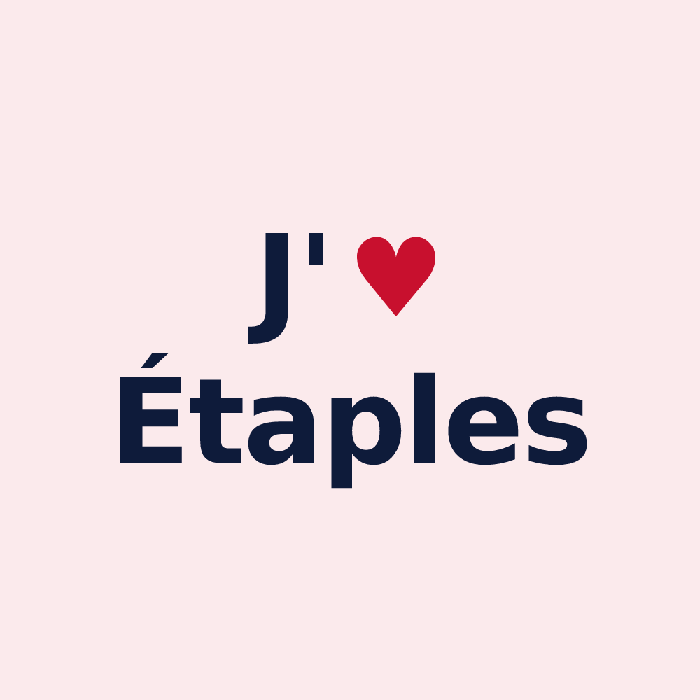 Magnet personnalisé Étaples — design J'aime Étaples