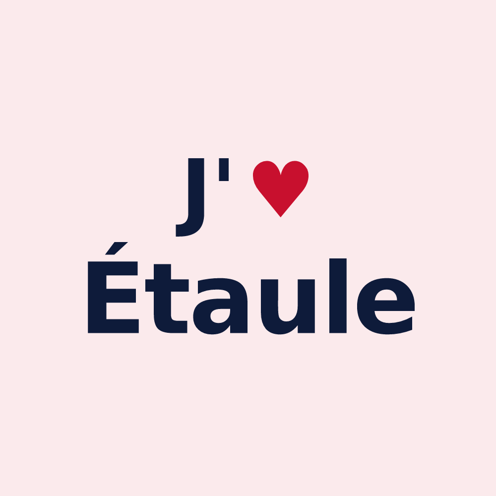 Magnet personnalisé Étaule — design J'aime Étaule