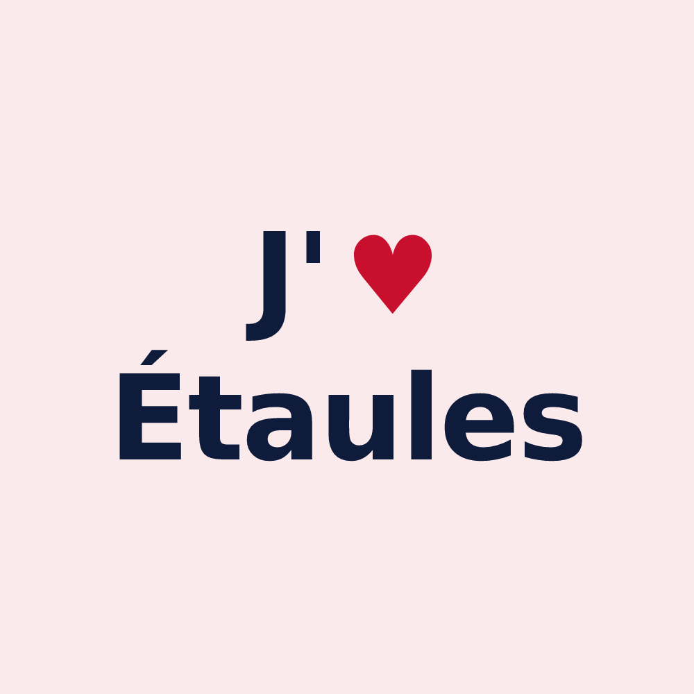 Magnet personnalisé Étaules — design J'aime Étaules