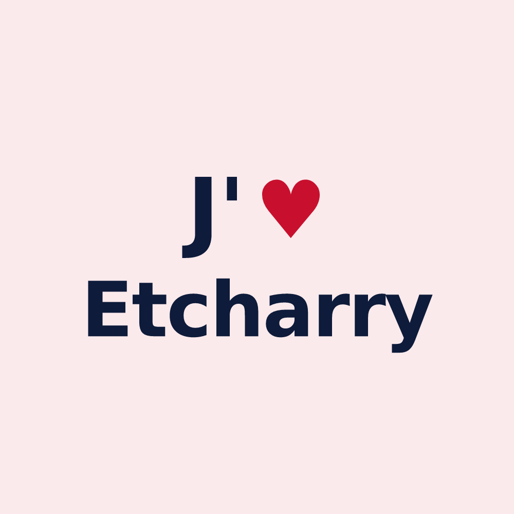 Magnet personnalisé Etcharry — design J'aime Etcharry