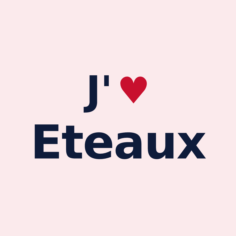 Magnet personnalisé Eteaux — design J'aime Eteaux