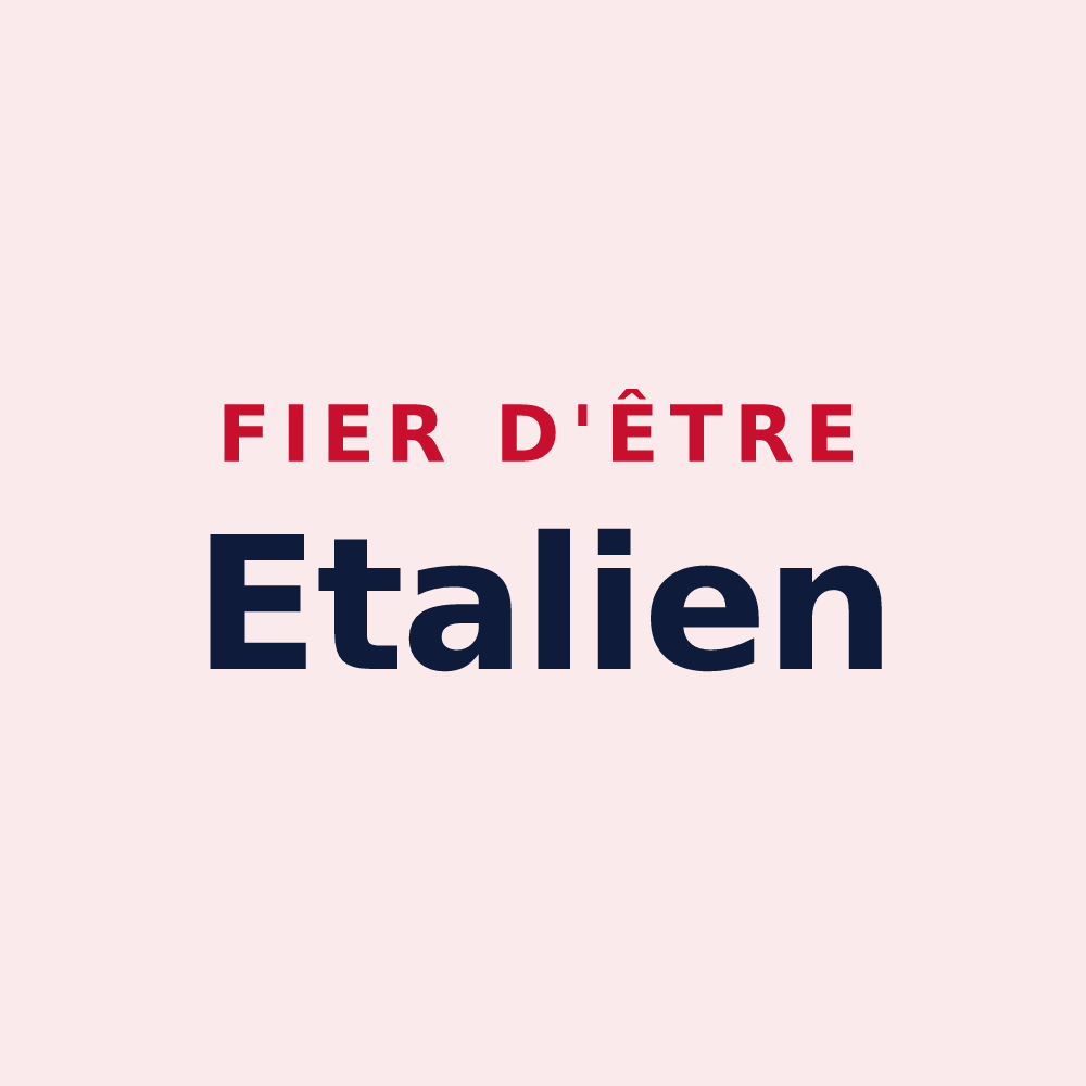 Magnet « Fier d'être Etalien » — design pour Eteaux