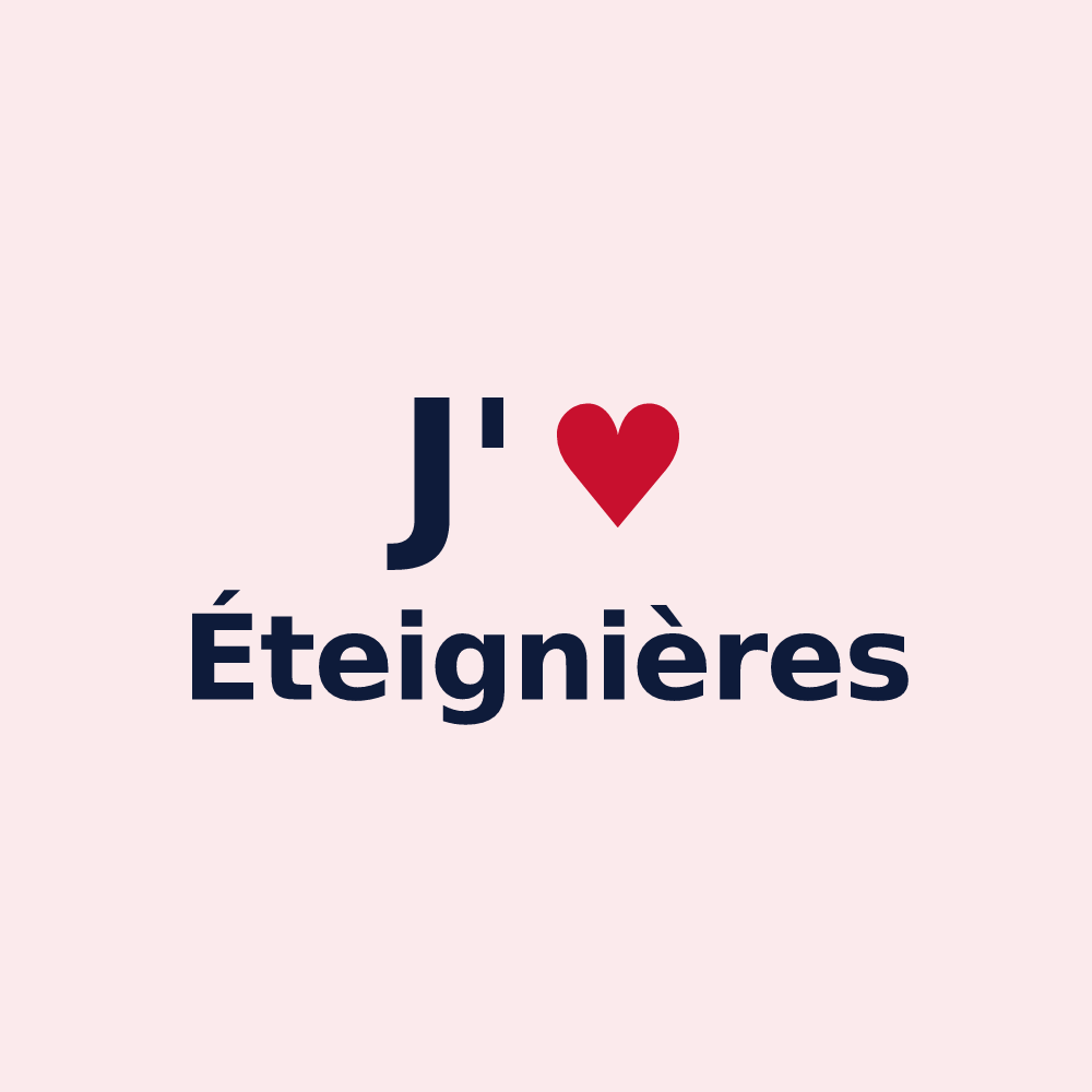 Magnet personnalisé Éteignières — design J'aime Éteignières