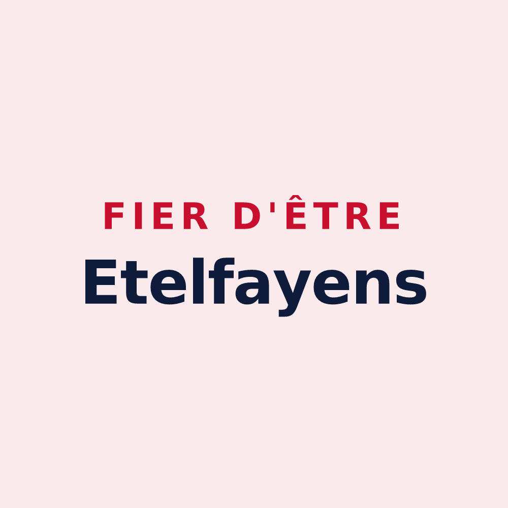 Magnet « Fier d'être Etelfayens » — design pour Ételfay