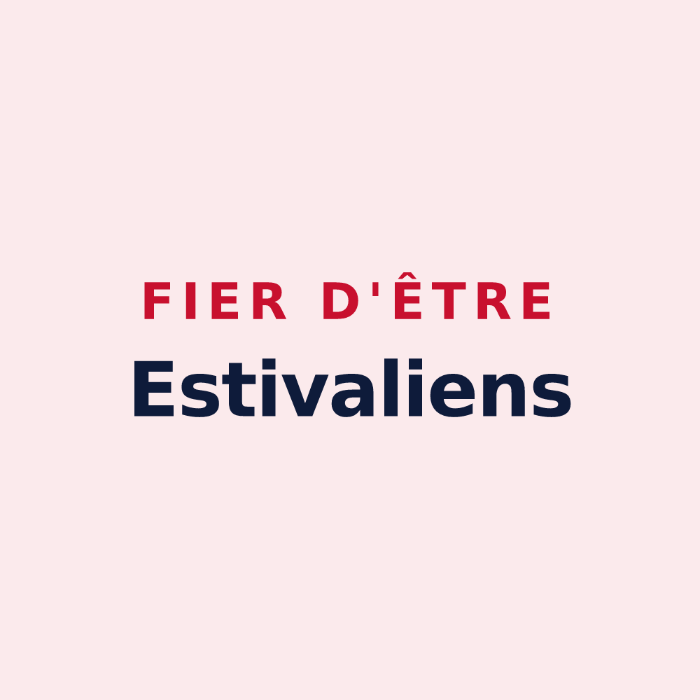 Magnet « Fier d'être Estivaliens » — design pour Étevaux
