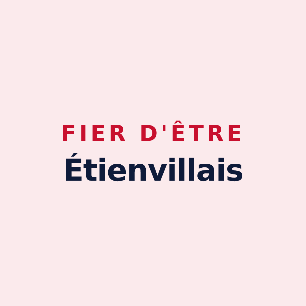 Magnet « Fier d'être Étienvillais » — design pour Étienville