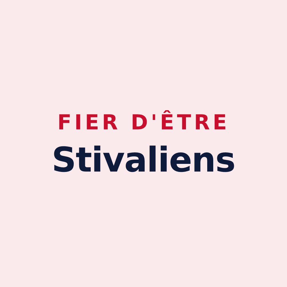 Magnet « Fier d'être Stivaliens » — design pour Étival-Clairefontaine
