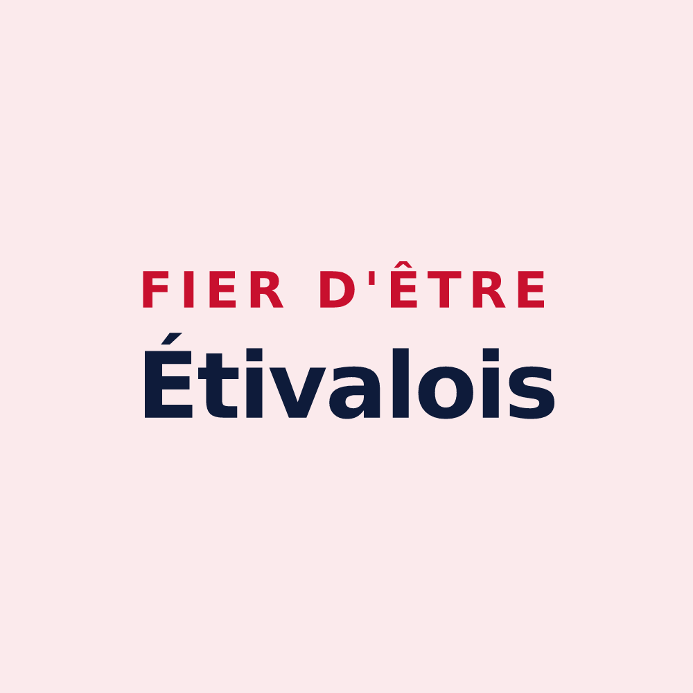 Magnet « Fier d'être Étivalois » — design pour Étival-lès-le-Mans