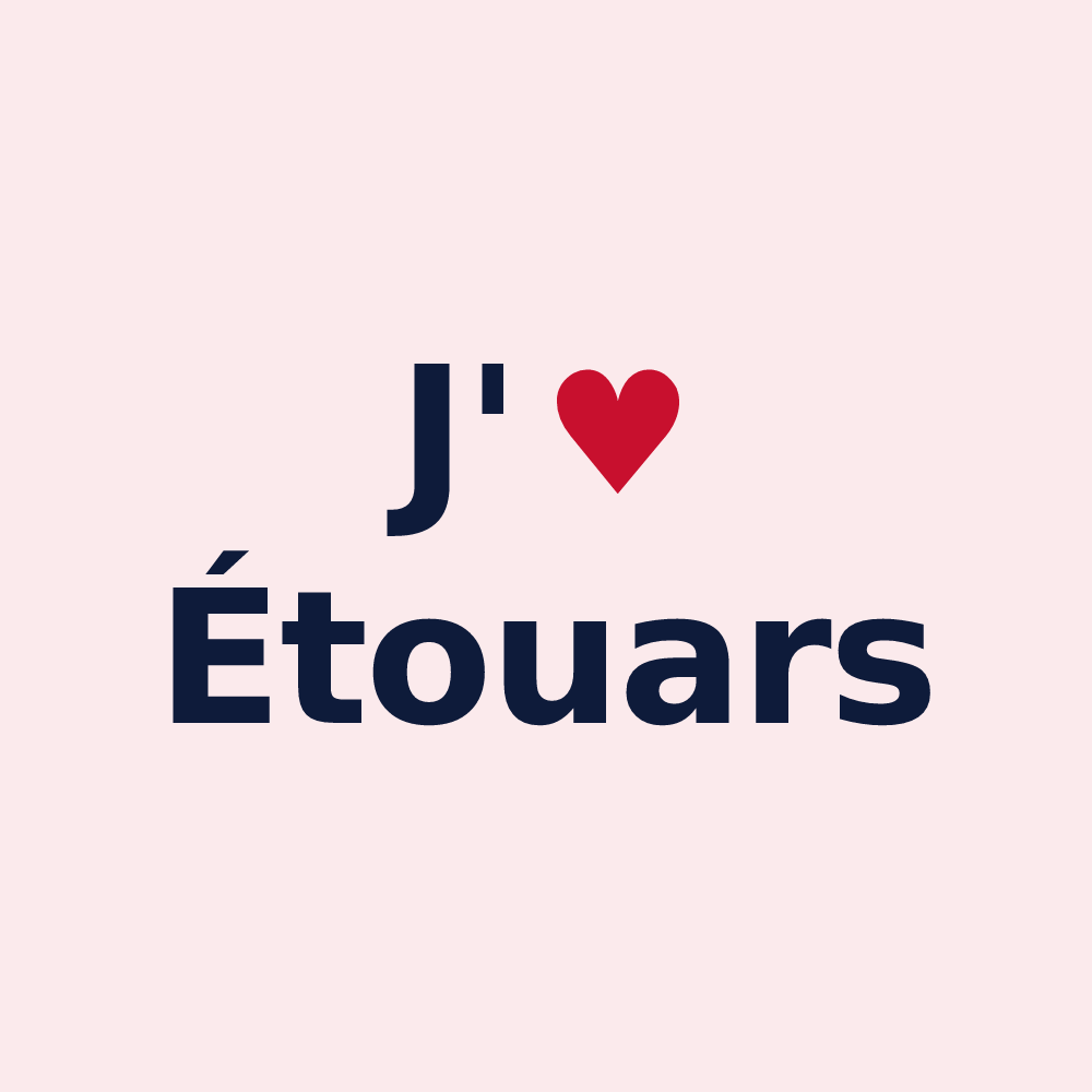 Magnet personnalisé Étouars — design J'aime Étouars