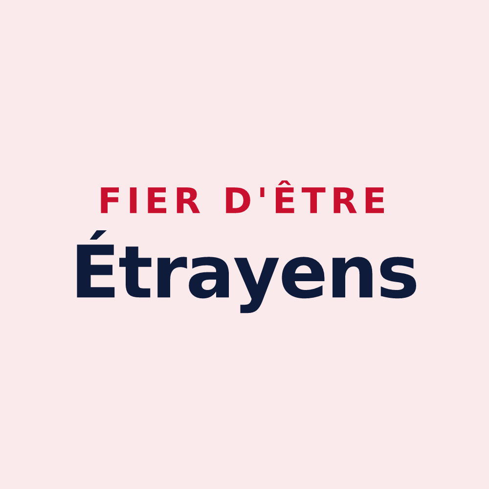 Magnet « Fier d'être Étrayens » — design pour Étraye