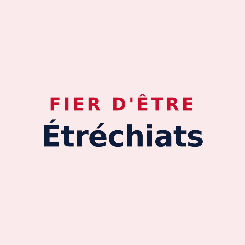 Magnet « Fier d'être Étréchiats » — design pour Étréchy