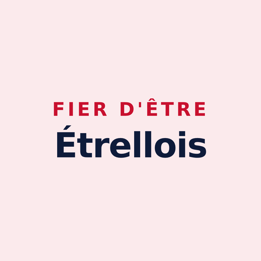 Magnet « Fier d'être Étrellois » — design pour Étrelles-sur-Aube