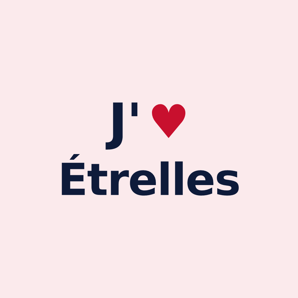 Magnet personnalisé Étrelles — design J'aime Étrelles