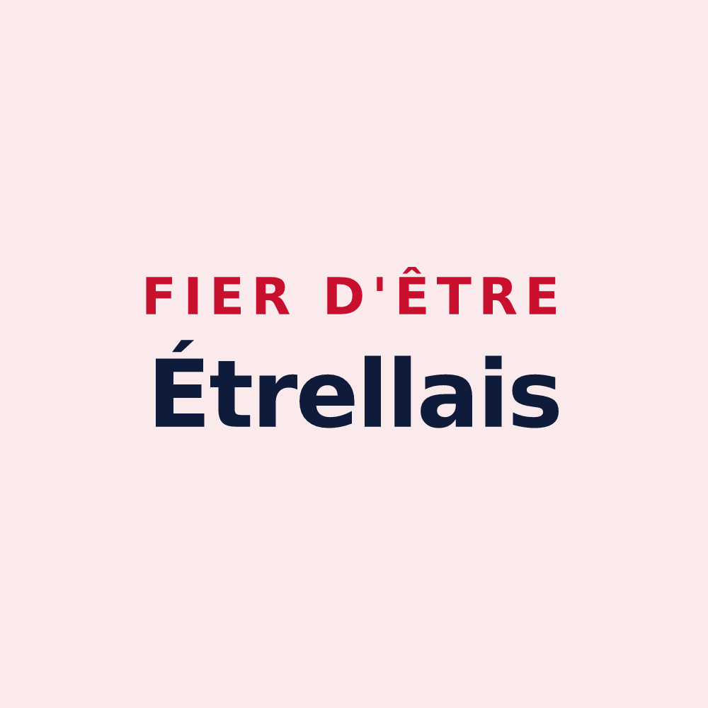 Magnet « Fier d'être Étrellais » — design pour Étrelles