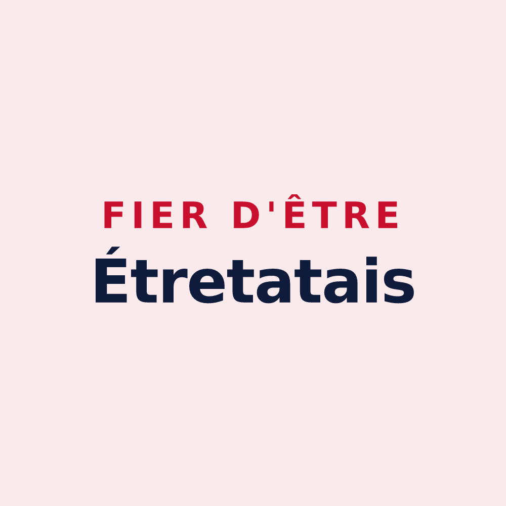 Magnet « Fier d'être Étretatais » — design pour Étretat