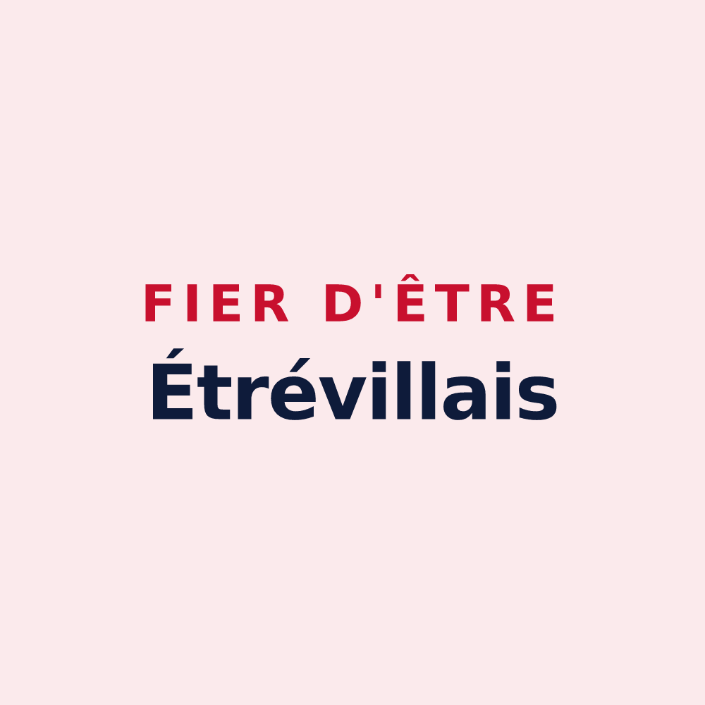 Magnet « Fier d'être Étrévillais » — design pour Étréville