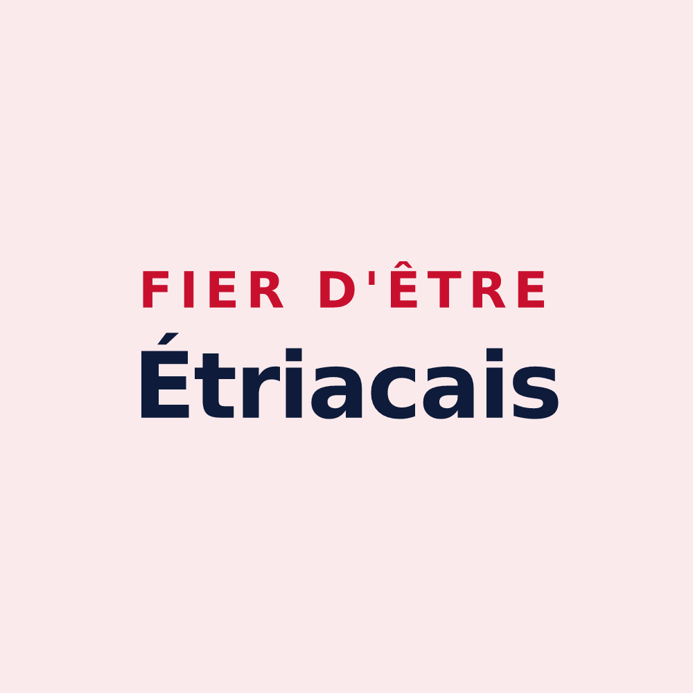 Magnet « Fier d'être Étriacais » — design pour Étriac