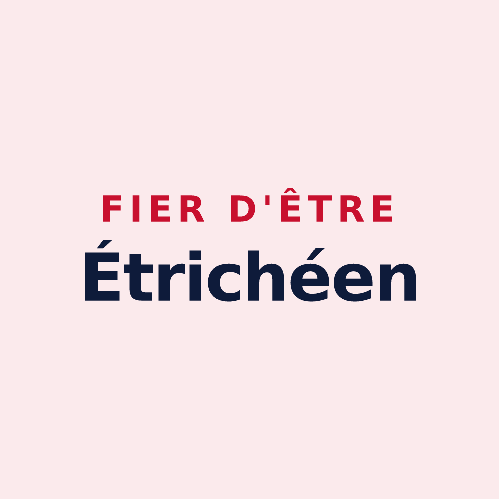 Magnet « Fier d'être Étrichéen » — design pour Étriché