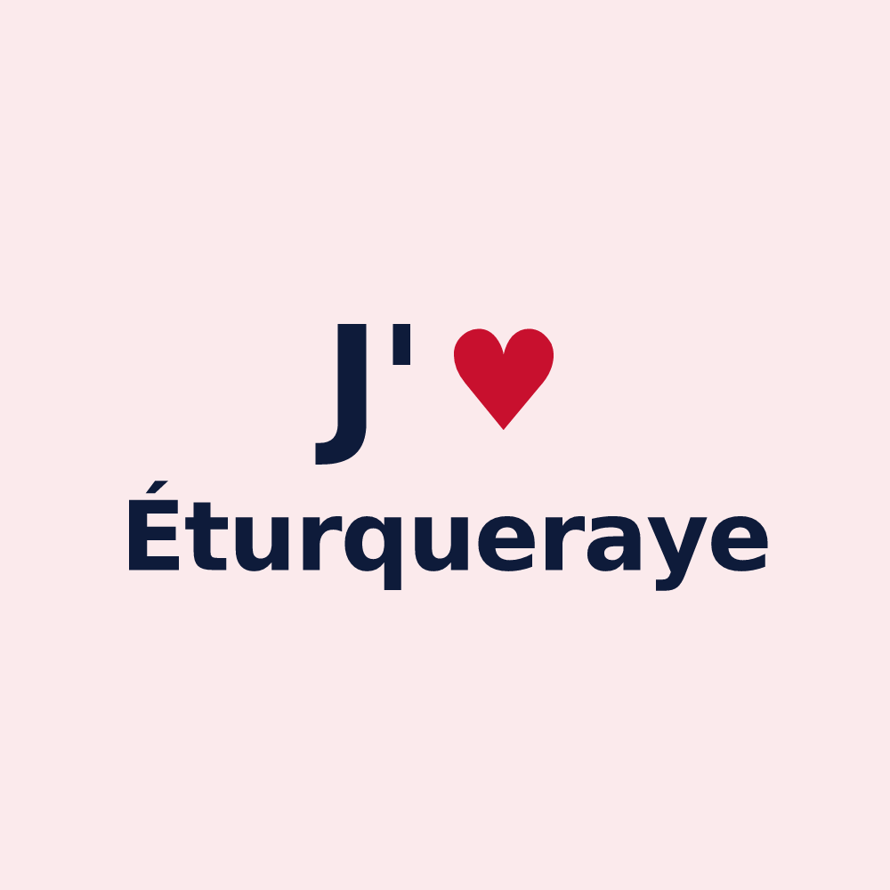 Magnet personnalisé Éturqueraye — design J'aime Éturqueraye