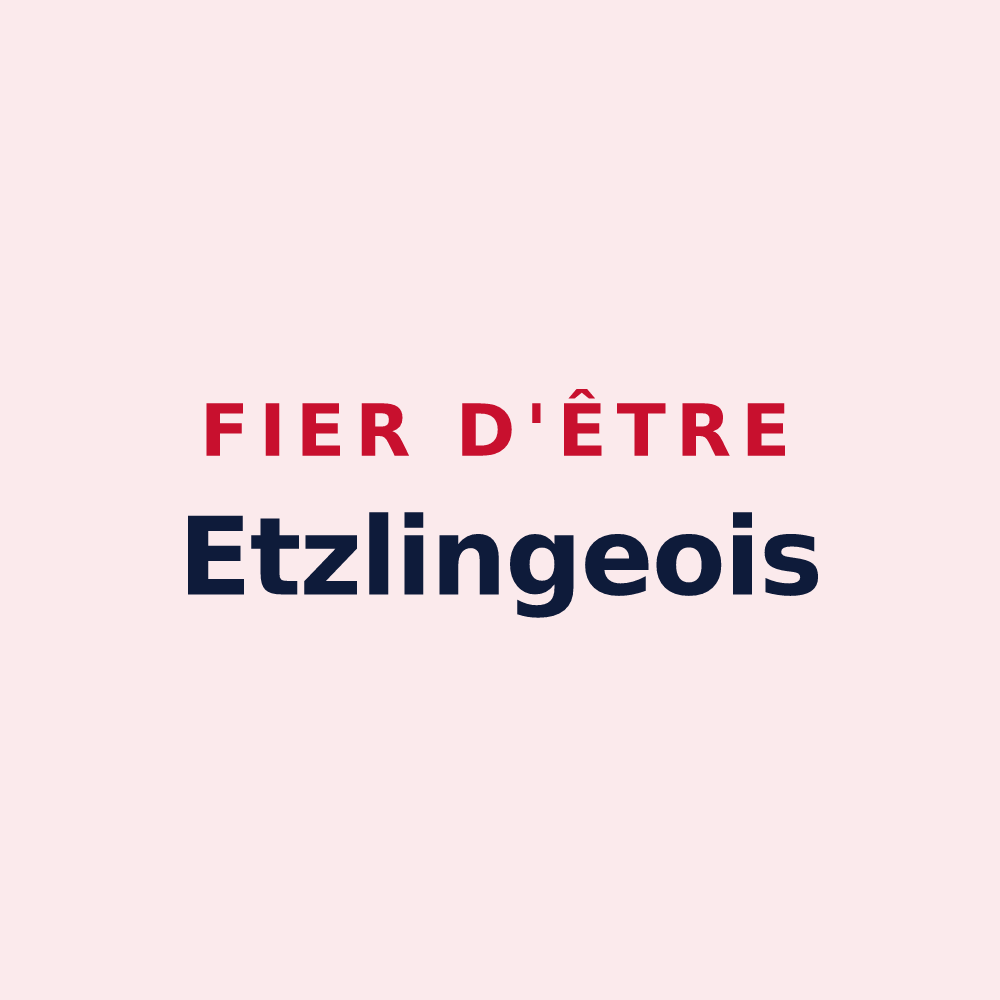 Magnet « Fier d'être Etzlingeois » — design pour Etzling