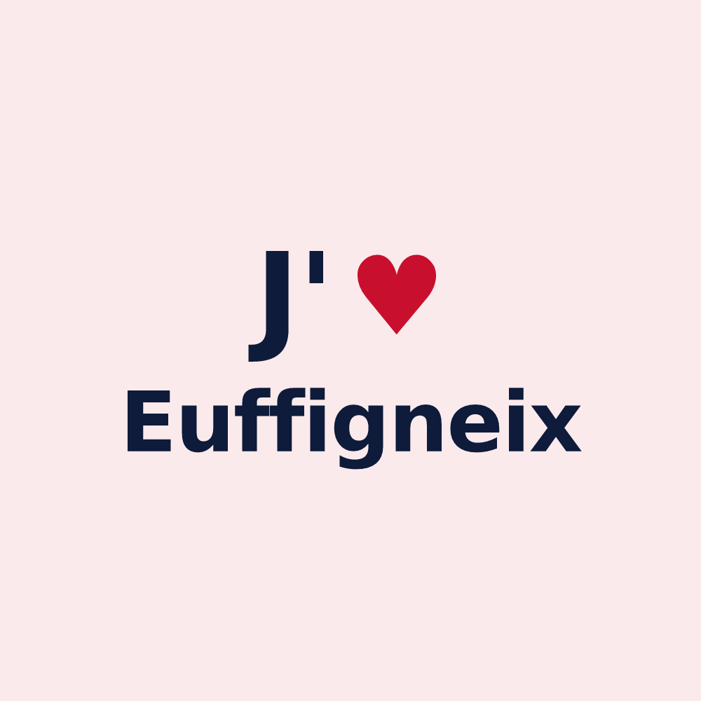 Magnet personnalisé Euffigneix — design J'aime Euffigneix