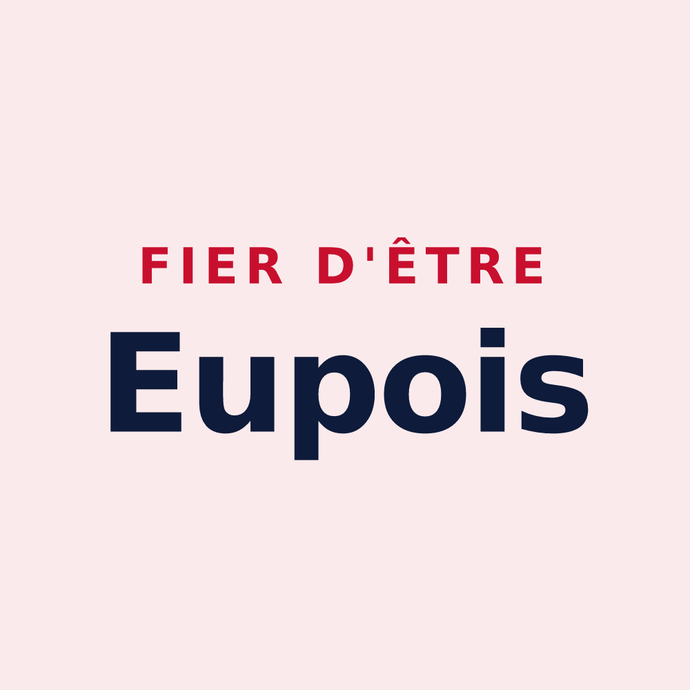 Magnet « Fier d'être Eupois » — design pour Eup