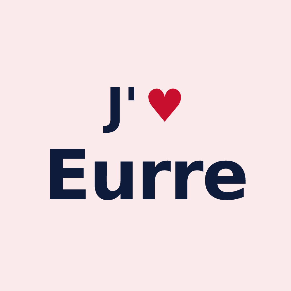 Magnet personnalisé Eurre — design J'aime Eurre