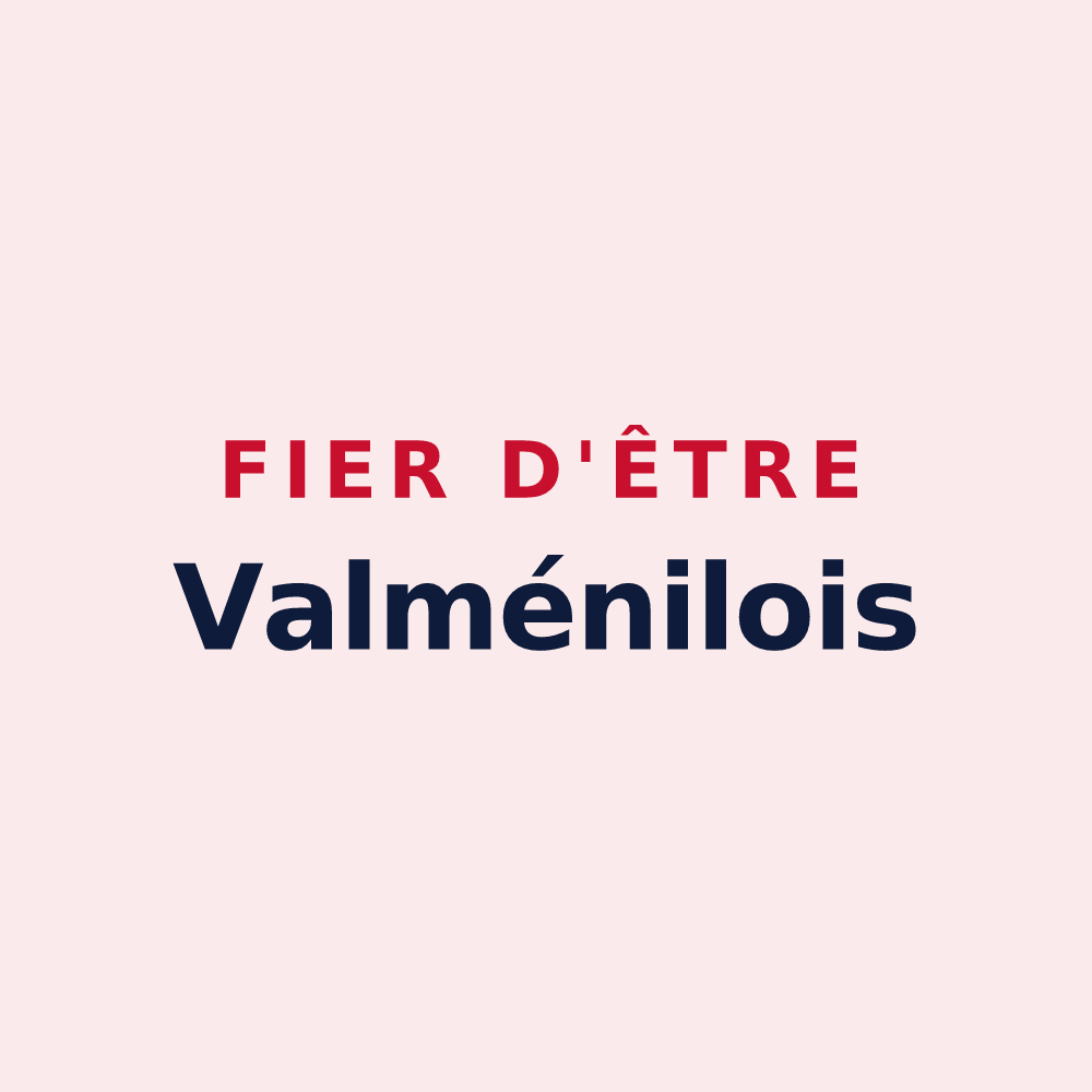 Magnet « Fier d'être Valménilois » — design pour Évaux-et-Ménil