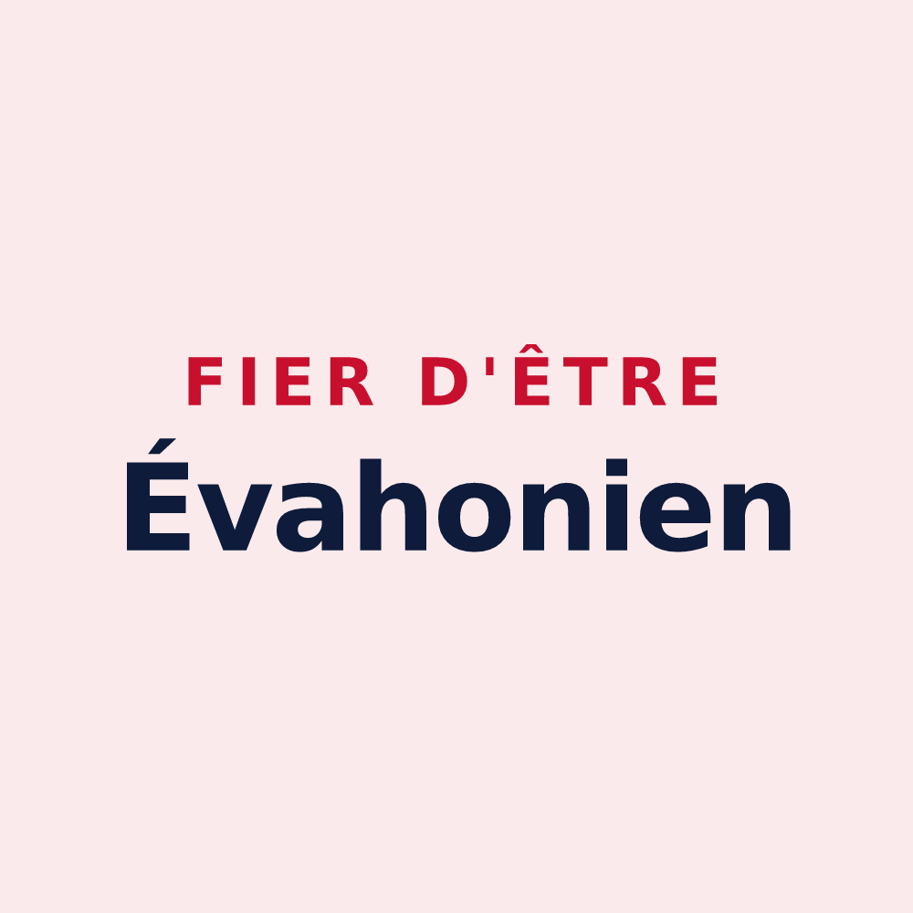 Magnet « Fier d'être Évahonien » — design pour Évaux-les-Bains