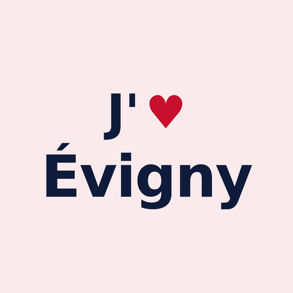 Magnet personnalisé Évigny — design J'aime Évigny
