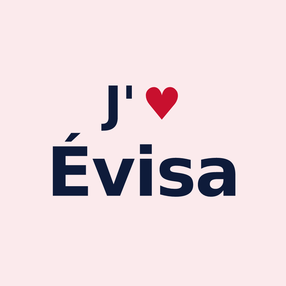 Magnet personnalisé Évisa — design J'aime Évisa