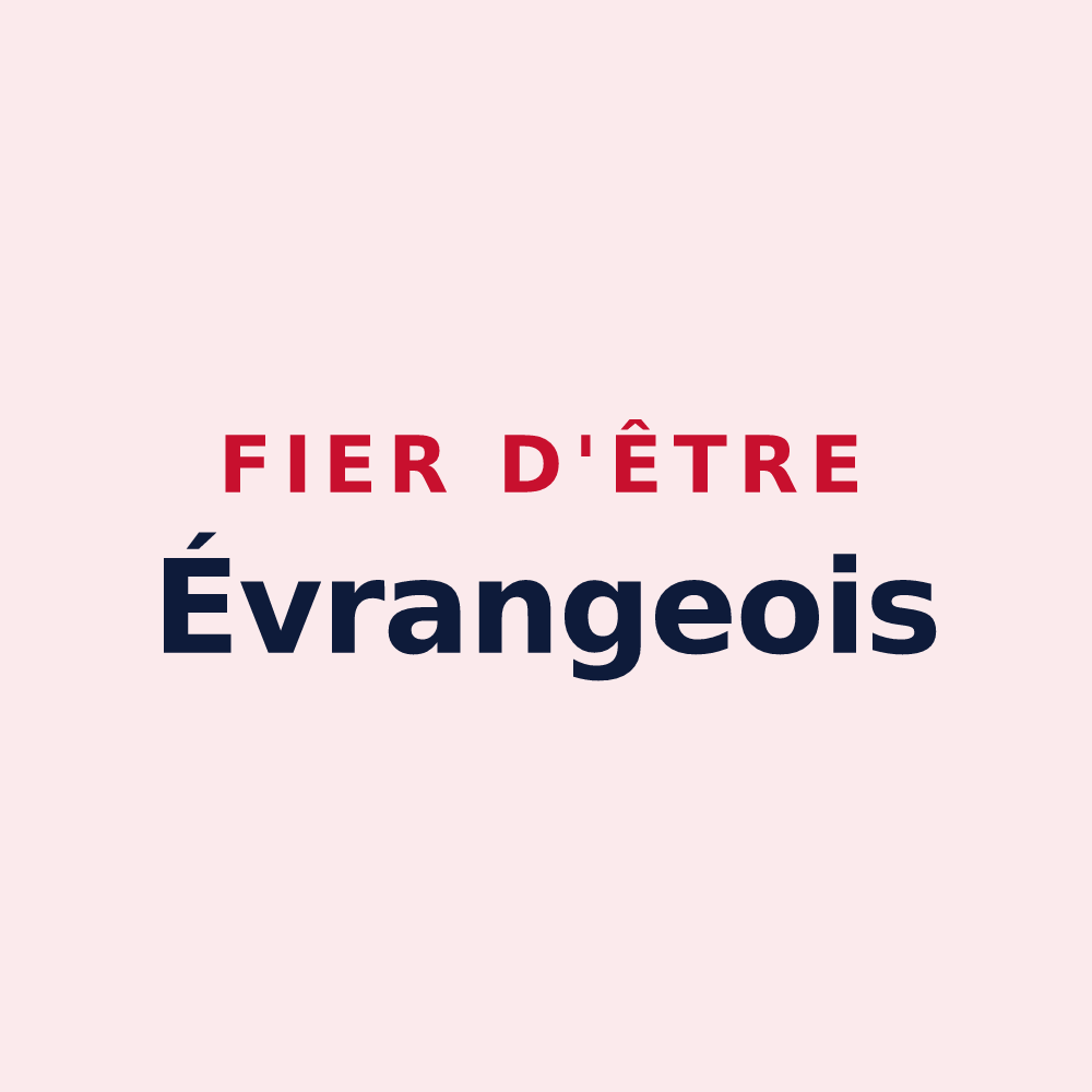 Magnet « Fier d'être Évrangeois » — design pour Évrange