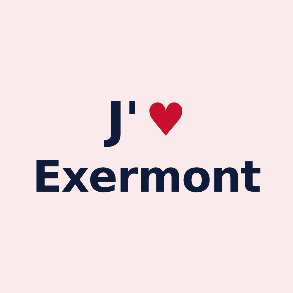 Magnet personnalisé Exermont — design J'aime Exermont