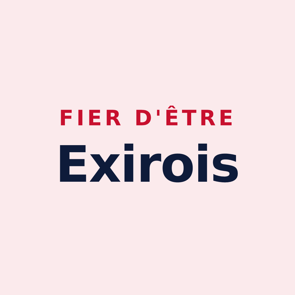 Magnet « Fier d'être Exirois » — design pour Exireuil