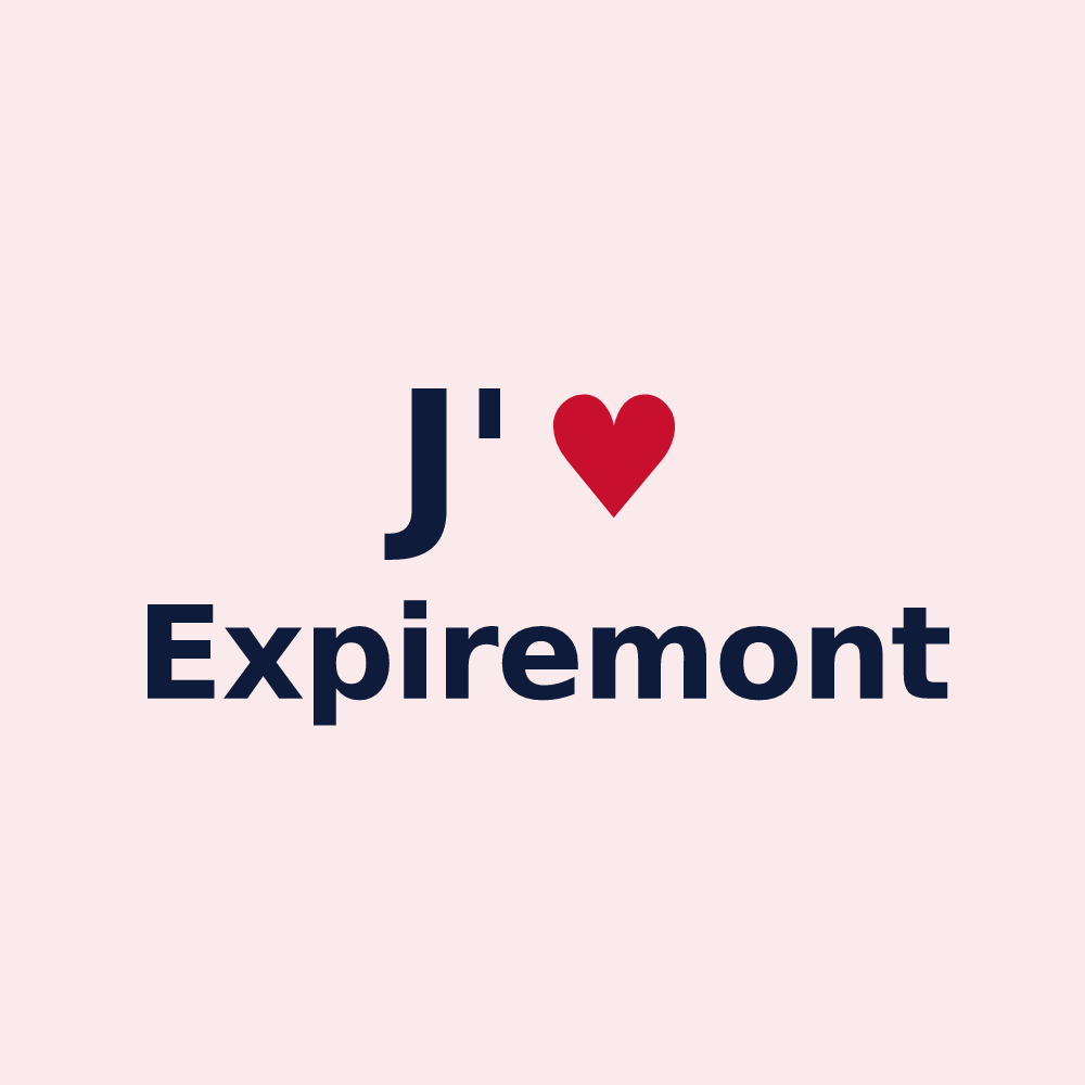 Magnet personnalisé Expiremont — design J'aime Expiremont