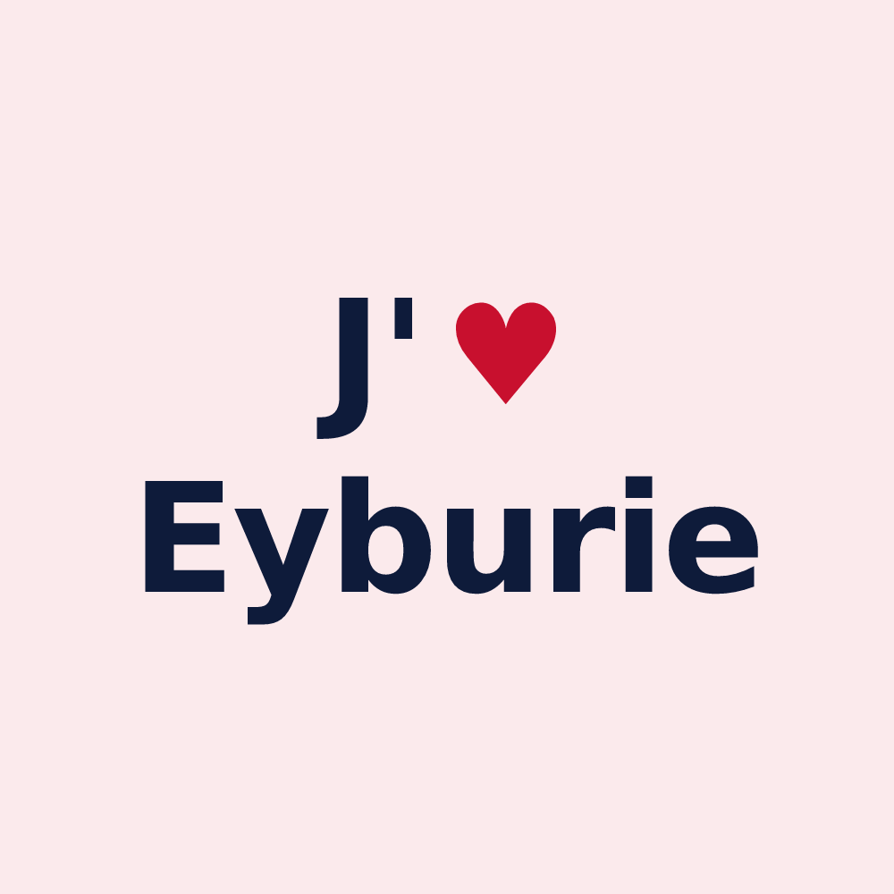 Magnet personnalisé Eyburie — design J'aime Eyburie