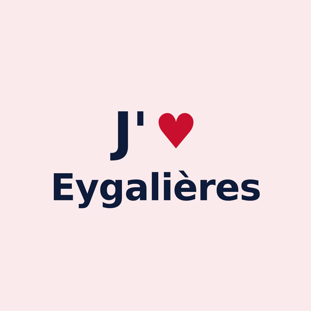 Magnet personnalisé Eygalières — design J'aime Eygalières