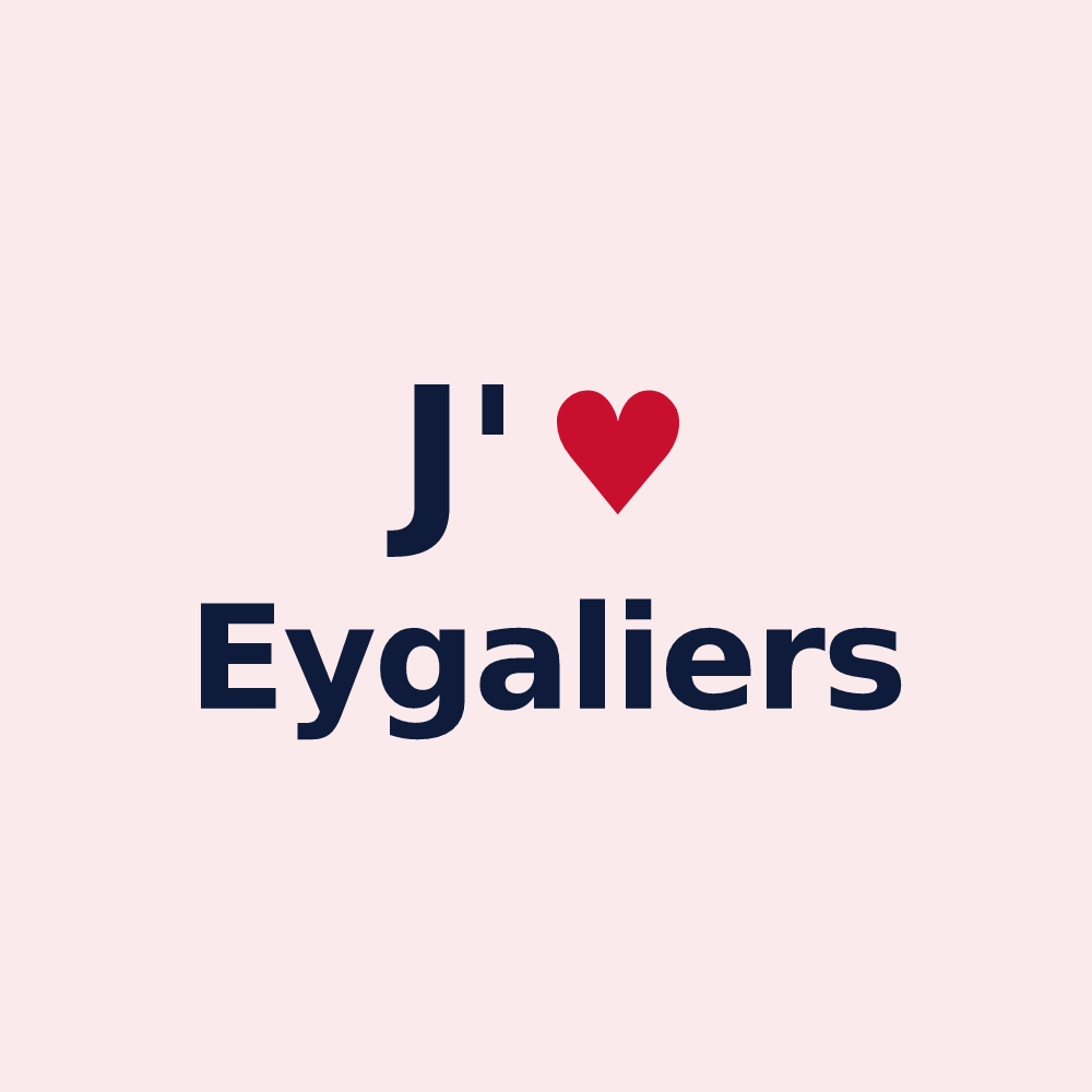 Magnet personnalisé Eygaliers — design J'aime Eygaliers