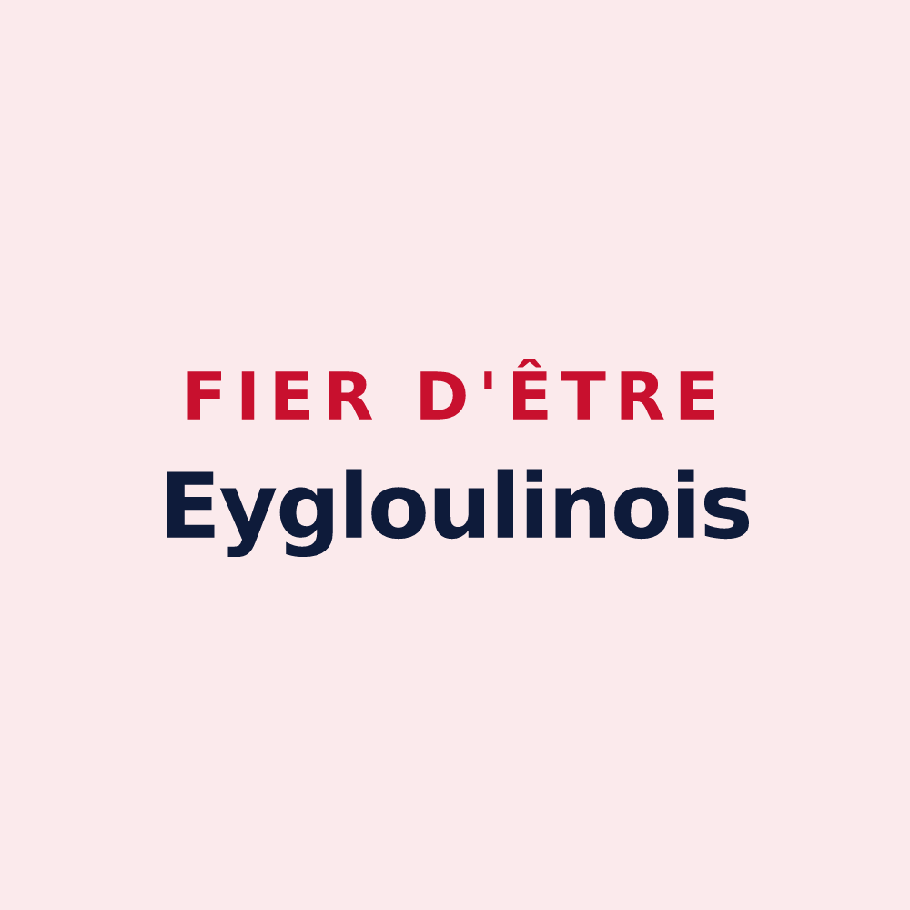Magnet « Fier d'être Eygloulinois » — design pour Eygluy-Escoulin